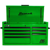 Homak LG02004173 RS Pro Series 7 Drawer Green Tool Chest, 40-1/2"W X 23-1/2"D X 21-3/8"H