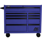 Homak BL04004193 RS Pro Series 9 Drawer Blue Roller Tool Cabinet, 41"W X 24"D X 39"H