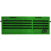 Homak LG02065800 RS Pro Series 8 Drawer Green Tool Chest, 54"W X 23-1/2"D X 21-3/8"H
