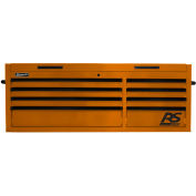 Homak OG02065800 RS Pro Series 8 Drawer Orange Tool Chest, 54"W X 23-1/2"D X 21-3/8"H