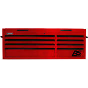 Homak RD02065800 RS Pro Series 8 Drawer Red Tool Chest, 54"W X 23-1/2"D X 21-3/8"H