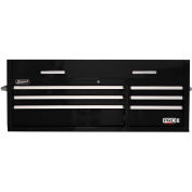 Homak BK02054602 Pro II Series 6 Drawer Black Tool Chest, 54"W X 24-1/4"D X 21-3/8"H
