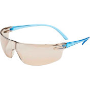 Uvex® SVP207 Safety Glasses, Blue Frame, I/O Lens Lens, Scratch-Resistant - Pkg Qty 10