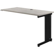 48"W x 24"D Right Handed Return Table, Rustic Gray