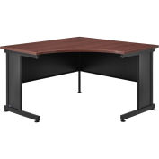48"W x 48"D Corner Desk, Mahogany