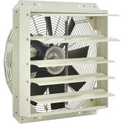 Corrosion Resistant Exhaust Fan with Shutter, 18" Diameter, Direct Drive, 1/4 HP, 1940 CFM, 115V