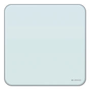 U Brands Cubicle Glass Dry Erase Board, 12" x 12", White