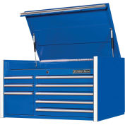Extreme Tools RX412508CHBL Professional 8 Drawer Blue Top Chest, 41"W x 25"D x 21-3/8" H