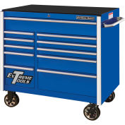 Extreme Tools RX412511RCBL Professional 11 Drawer Blue Roller Cabinet, 41-1/2"W x 25"D x 40-1/2"H