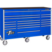 Extreme Tools RX722519RCBL Professional 19 Drawer Blue Roller Cabinet, 72"W x 25"D
