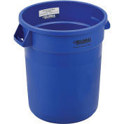 20 Gallon Plastic Trash Container, Garbage Can - Blue