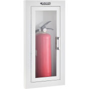 Fire-Extinguisher Cabinet, Semi-Recessed, Fits 2.5-6.5 Lbs. Extinguisher