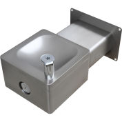 Outdoor Wall Mounted Drinking Fountain, Stainless Steel