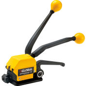 Global Industrial Sealless Strapping Tool For 1/2", 5/8" & 3/4"W Steel Strapping, Yellow/Black