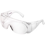 OTG Visitor Safety Glasses, Clear Lens/Frame - Pkg Qty 10