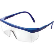 Half Frame Safety Glasses, Brow Guard & Side Shields, Anti-Fog, Clear Lens