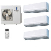 Friedrich Tri Zone Ductless Heat Pump Split System, 27K BTU