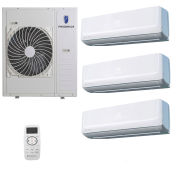 Friedrich Tri Zone Ductless Heat Pump Split System, 36K BTU