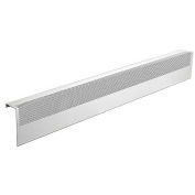 Baseboarders® Basic Series 4 ft Steel Easy Slip-on Baseboard Heater Cover, White