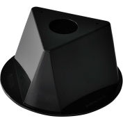 Plain Inventory Control Cone, 10" Diameter x 5"H, Black