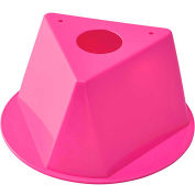 Inventory Control Cone, 10"L x 10"W x 5"H, Hot Pink