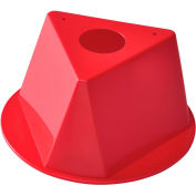 Inventory Control Cone, 10"L x 10"W x 5"H, Red