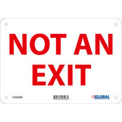 Global Industrial Not An Exit Sign, 10''W x 7'' H, Rigid Plastic