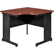 Global Industrial 36"W Corner Desk - Mahogany