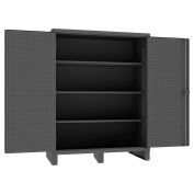 Durham Heavy Duty Pegboard & Shelf Cabinet HDCP306078-3S95 - 12 Gauge 60-3/16"W x 30-1/16"D x 78"H