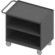 Durham Mfg. Mobile Bench Cabinet, Steel Square Edge, Shelf, 42-1/8"W x 24-1/4"D