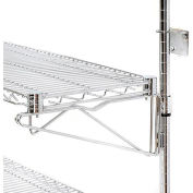 Nexel Poly-Green Wall Mount Wire Shelf, Additional Level 54"W x 24"D