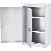 Stainless Steel Large Narcotics Cabinet, Double Door/Double Lock