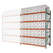 Global Industrial Record Storage Rack Add-On Letter Legal 120"W x 42"D x 120"H