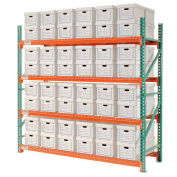 Global Industrial Record Storage Rack Starter Letter Legal 96"W x 36"D x 96"H