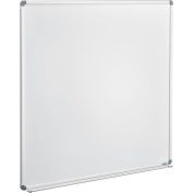 48"W x 48"H Magnetic Whiteboard, Steel Surface, Aluminum Frame