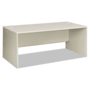 HON Desk Shell, 72"W x 36"D x 30"H, Silver Mesh/Light Gray, 38000 Series