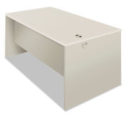 HON Desk Shell, 60"W x 30"D x 30"H, Silver Mesh/Light Gray, 38000 Series