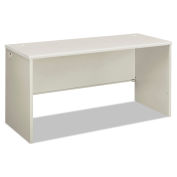 HON Desk Shell, 60"W x 24"D x 30"H, Silver Mesh/Light Gray, 38000 Series