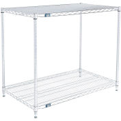 Nexel ESD, 2 Tier, Wire Shelving Starter Unit, 42"W x 21"D x 34"H