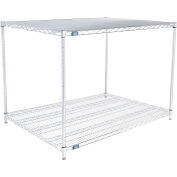 Nexel ESD, 2 Tier, Wire Shelving Starter Unit, 48"W x 30"D x 34"H