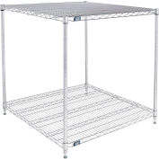 Nexel ESD, 2 Tier, Wire Shelving Starter Unit, 36"W x 30"D x 34"H