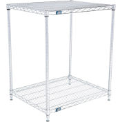 Nexel ESD, 2 Tier, Wire Shelving Starter Unit, 30"W x 21"D x 34"H