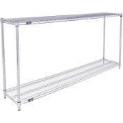 Nexel ESD, 2 Tier, Wire Shelving Starter Unit, 72"W x 18"D x 34"H
