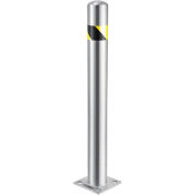 Global Industrial Stainless Steel Safety Bollard, 4.5'' x 42''H