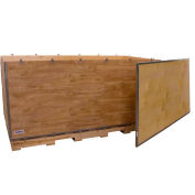 Global Industrial™ 6 Panel Shipping Crate w/ Lid & Pallet, 71-1/4"L x 35-1/4"W x 30-1/2"H