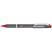 Pentel EnerGel NV Stick Gel Pen, 1mm Metal Tip, Red Ink/Barrel, Dozen