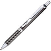 Pentel EnerGel Alloy RT Retractable Gel Pen, Medium 0.7mm, Black Ink, Black Barrel