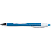 BIC Atlantis Exact Retractable Ballpoint Pen, Fine 0.7mm, Blue Ink/Barrel, Dozen