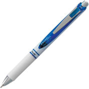 Pentel EnerGel RTX Retractable Gel Pen, Fine 0.5mm, Blue Ink, White/Blue Barrel