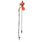 Global Industrial Air Chain Hoist, 300 lb Capacity, 10' Lift, Single Reeved, 84 FPM Lift Speed